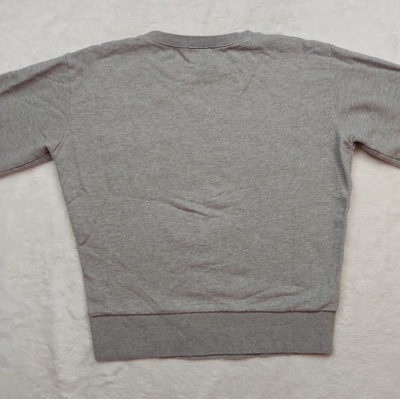 J. Crew Gray Floral Embroidered Long Sleeve Sweatshirt Size S - Picture 7 of 10